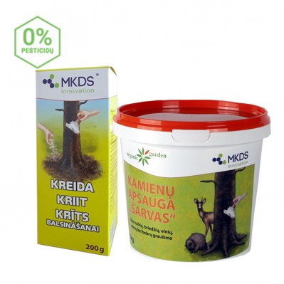 Ilgalaikio balinimo ir mechaninės apsaugos nuo žvėrių rinkinys medeliams